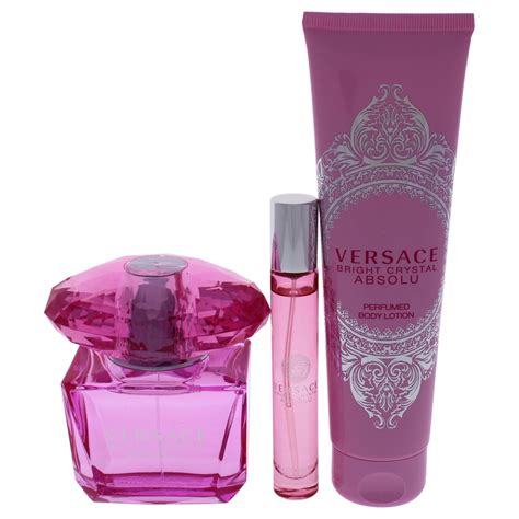 versace for women set|Versace woman perfume gift set.